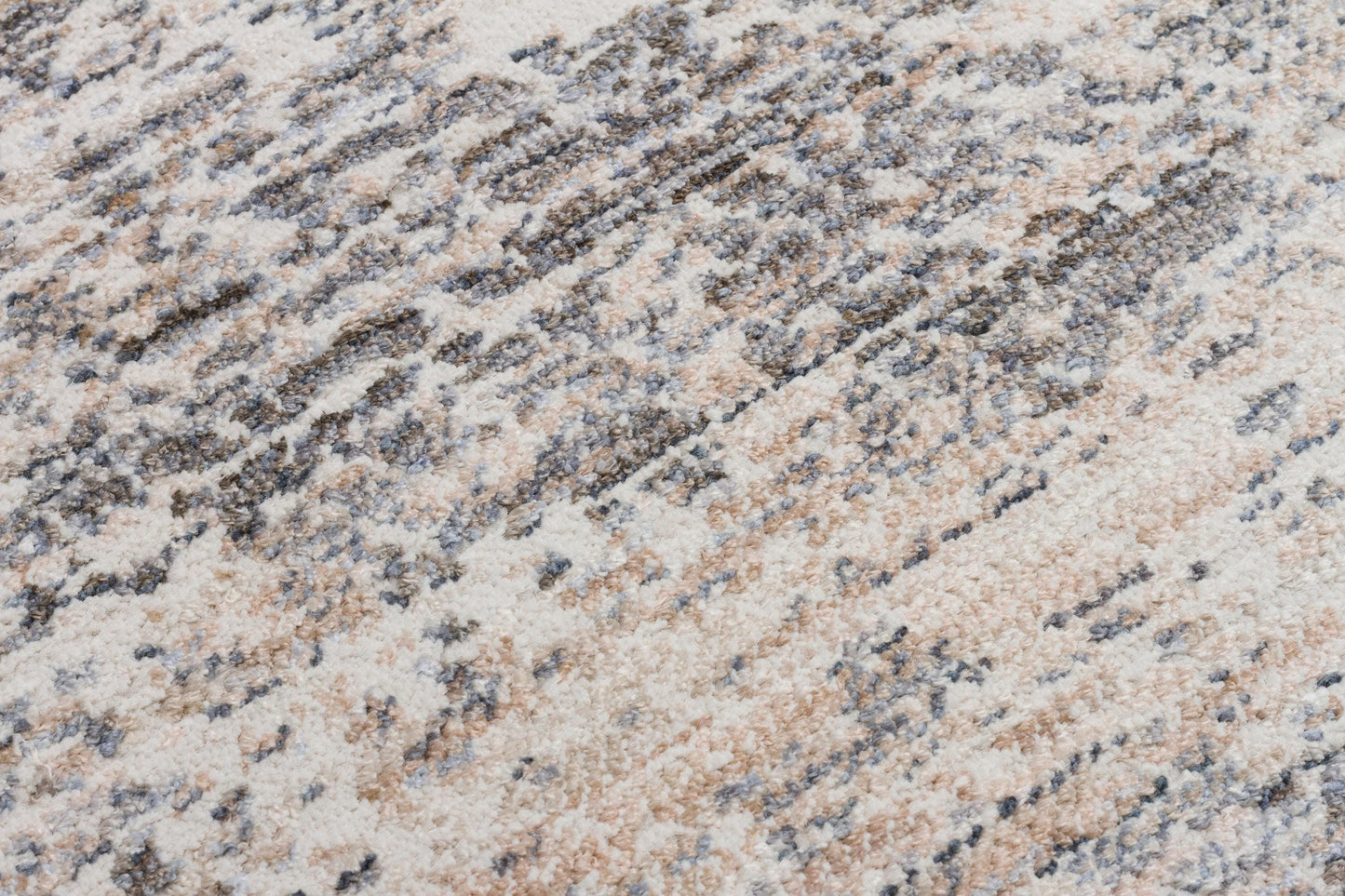 Distressed Abstract Area Rug – Modern Industrial Gray Beige Carpet