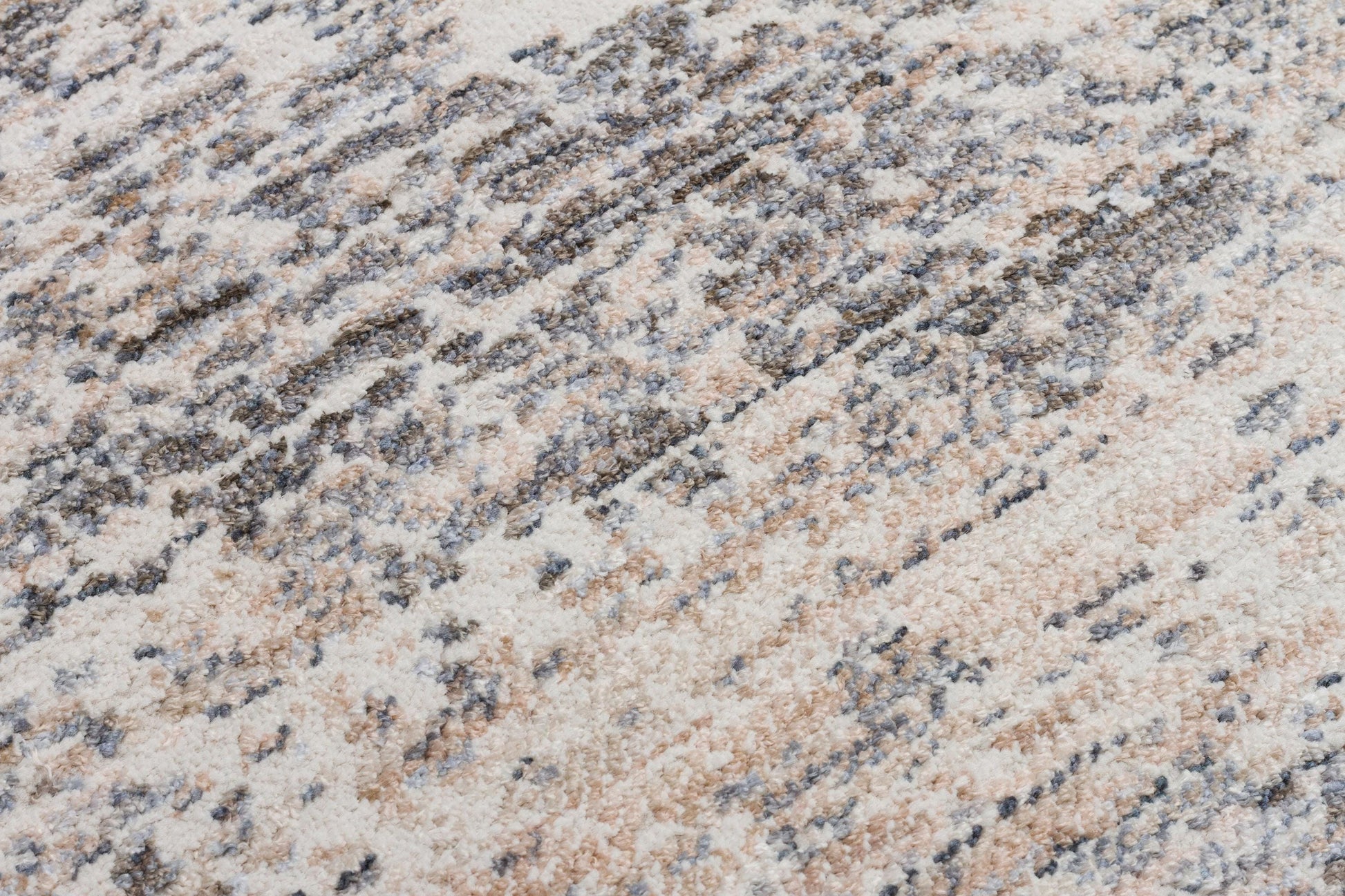 Distressed Abstract Area Rug – Modern Industrial Gray Beige Carpet