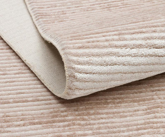 Modern Abstract Runner, Cream Beige Hallway Runner, Low Pile Washable Rug