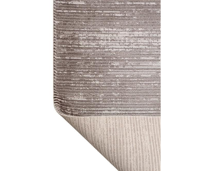 Modern Abstract Runner, Distressed Brown Hallway Runner, Washable Narrow Rug