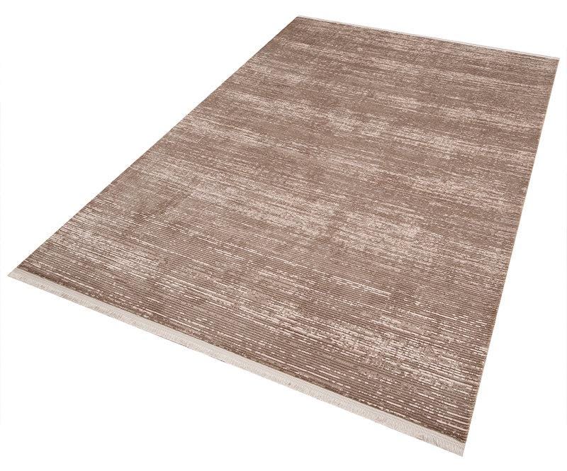 Modern Abstract Rug, Distressed Brown Hallway Runner, Washable Narrow Rug