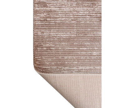 Modern Abstract Rug, Distressed Brown Hallway Runner, Washable Narrow Rug