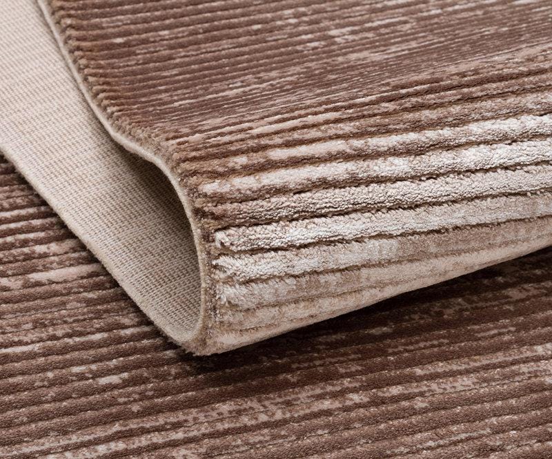 Modern Abstract Rug, Distressed Brown Hallway Runner, Washable Narrow Rug