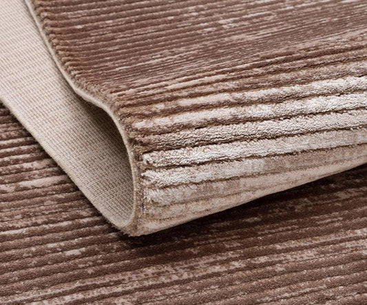 Modern Abstract Rug, Distressed Brown Hallway Runner, Washable Narrow Rug