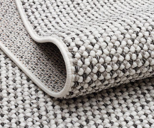 Custom Textured Runner Rug, Neutral Boho Hallway Area Rug, Hand-Woven Fringe Entryway Decor
