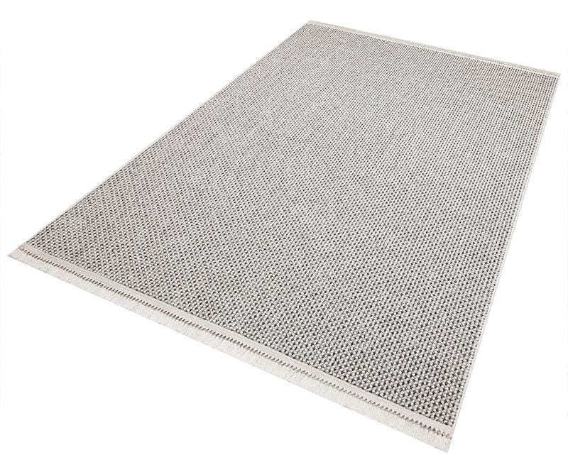 Custom Textured Runner Rug, Neutral Boho Hallway Area Rug, Hand-Woven Fringe Entryway Decor
