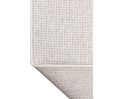 Custom Textured Runner Rug, Neutral Boho Hallway Area Rug, Hand-Woven Fringe Entryway Carpet