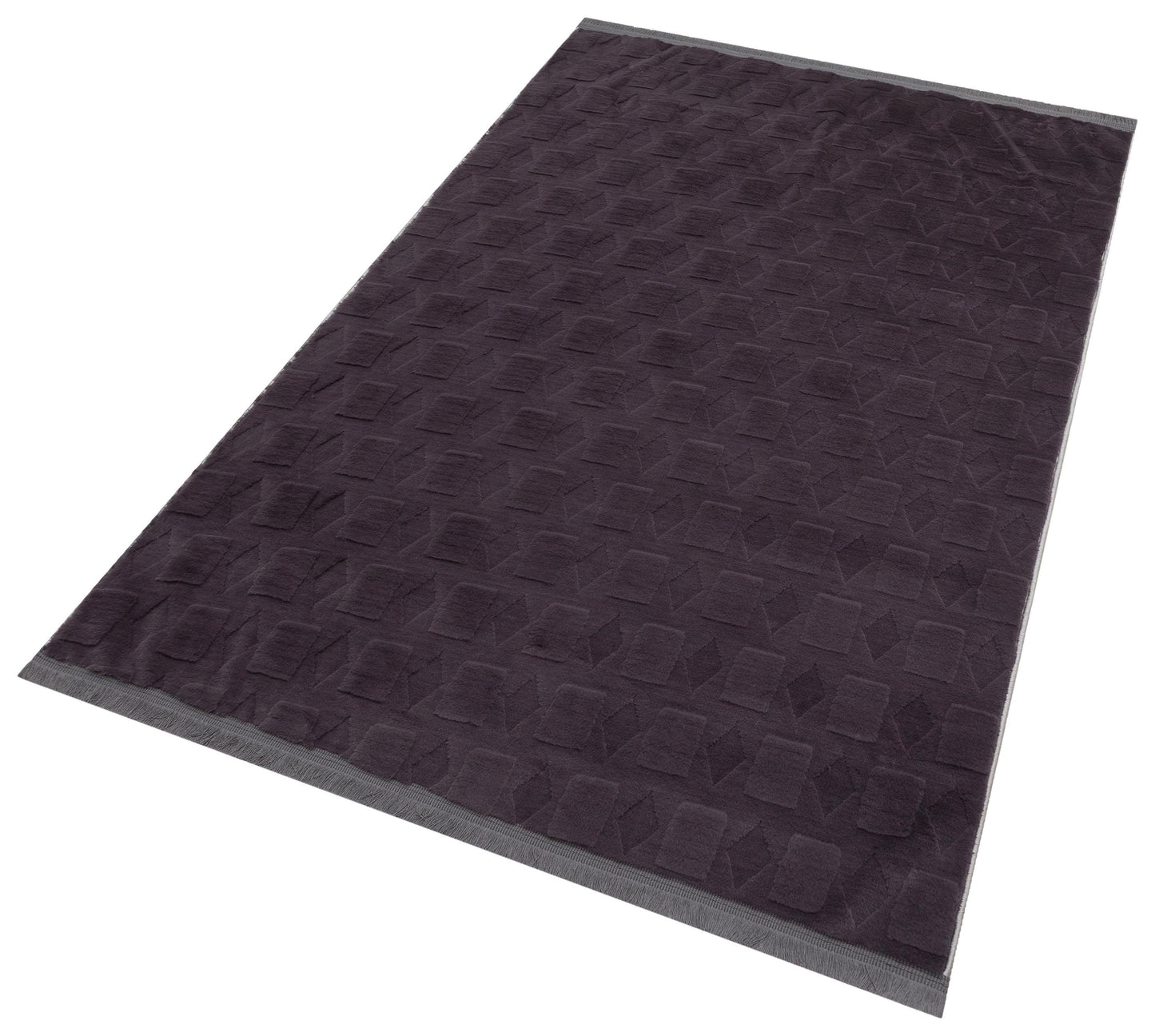 Gray Soft Fur Rug: Soft Washable Plush Carpet