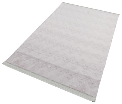 Silver Soft Fur Rug: Soft Washable Plush Carpet