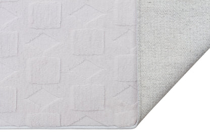 Silver Soft Fur Rug: Soft Washable Plush Carpet