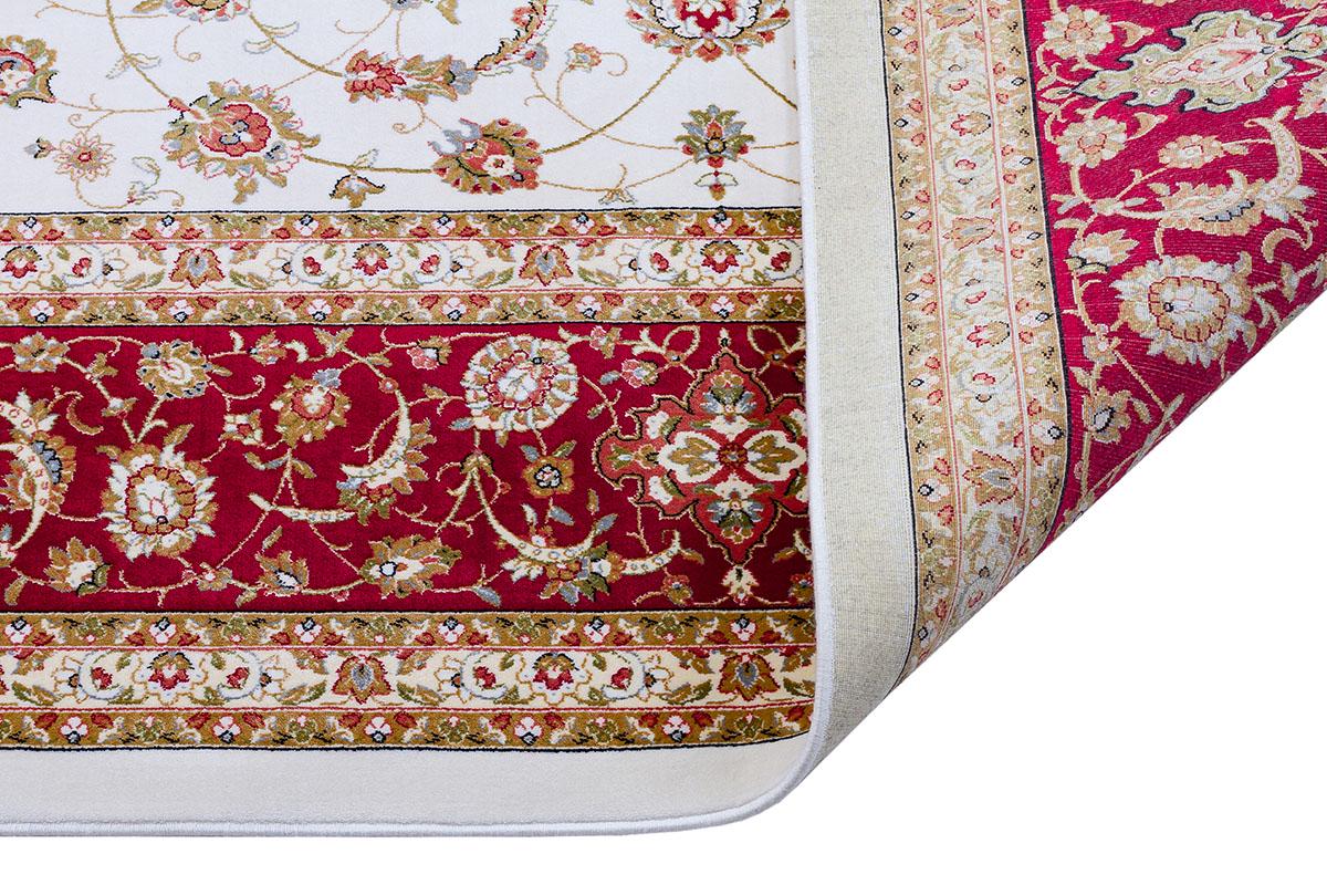 7x10ft, Red Classic Medallion Silk Rug, Bamboo Yarn, Hand-Finished Silk Tassels