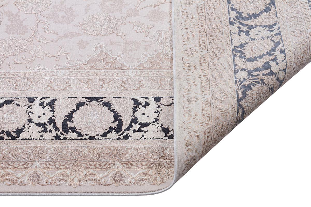 7x10 ft, Distressed Beige Classic oriental medallion Rug - Fine Fringes