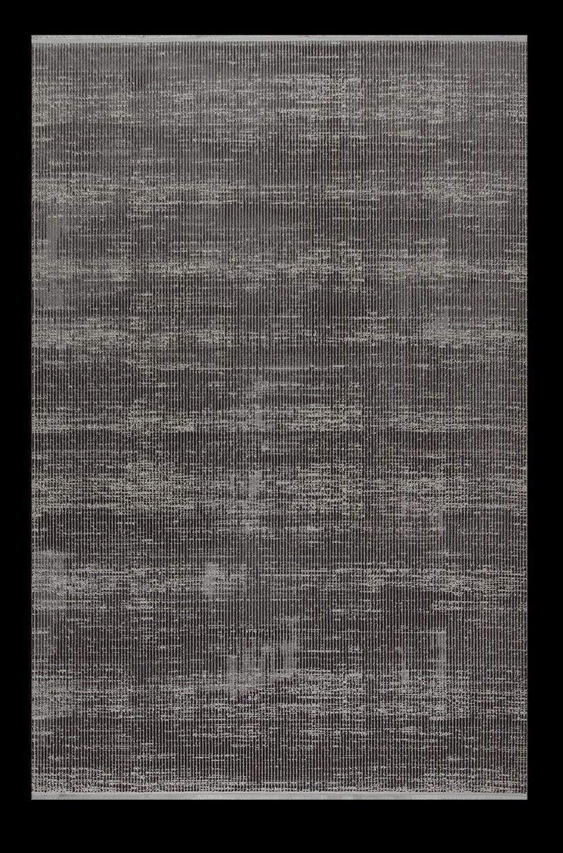 Marsala Distressed Woven Rug – Textured Linear Floor Carpet, Modern Living Room Runner