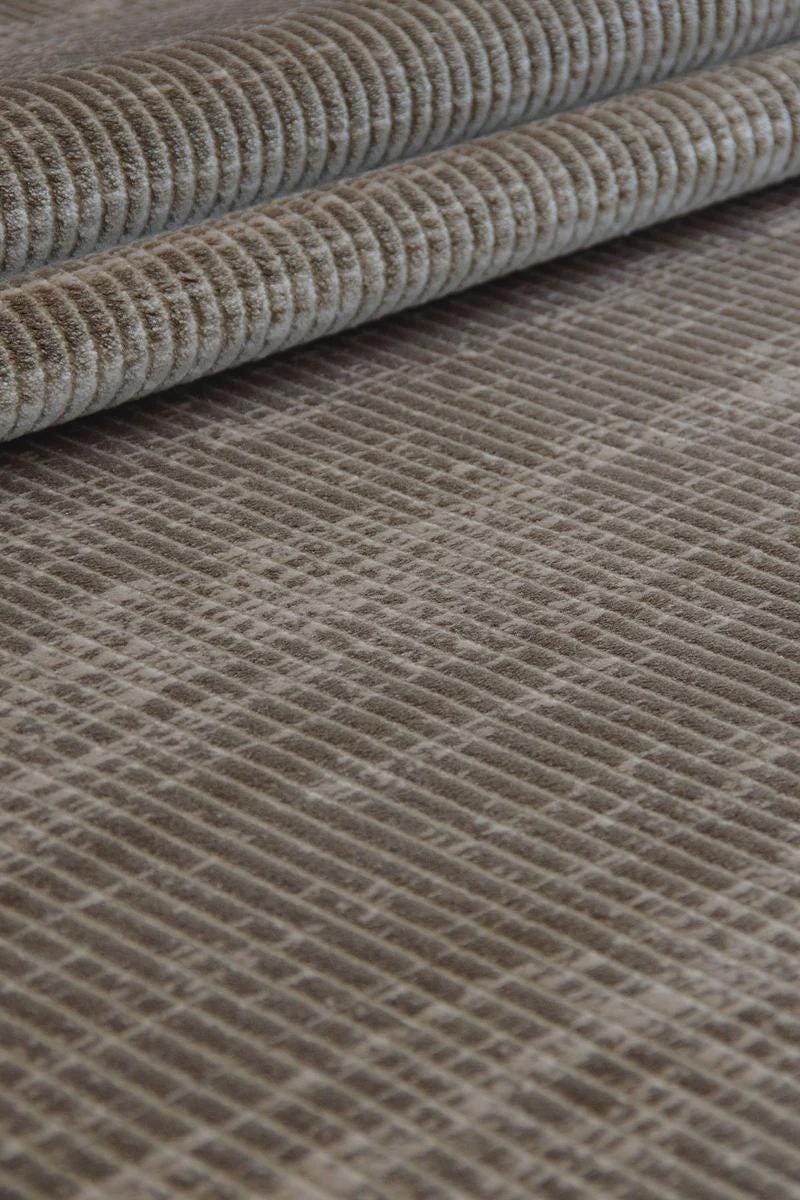 Modern Textured Rug – Distressed Marsala Runner, Woven Floor Carpet