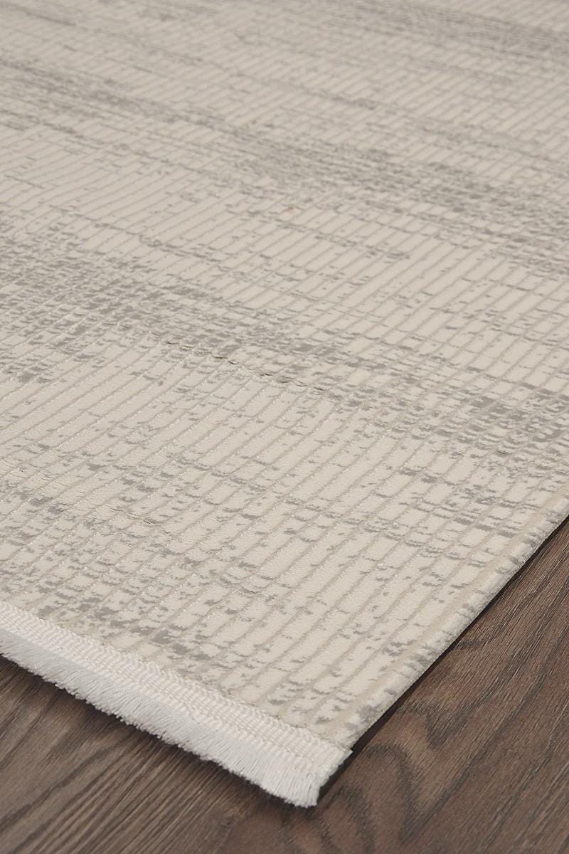 Modern Distressed Area Rug – Marsala Cream Textured Floor Carpet (Customizable Size)