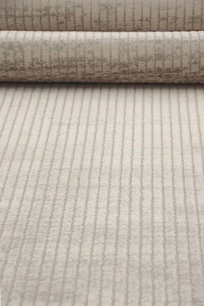 Modern Distressed Area Rug – Marsala Cream Textured Floor Carpet (Customizable Size)