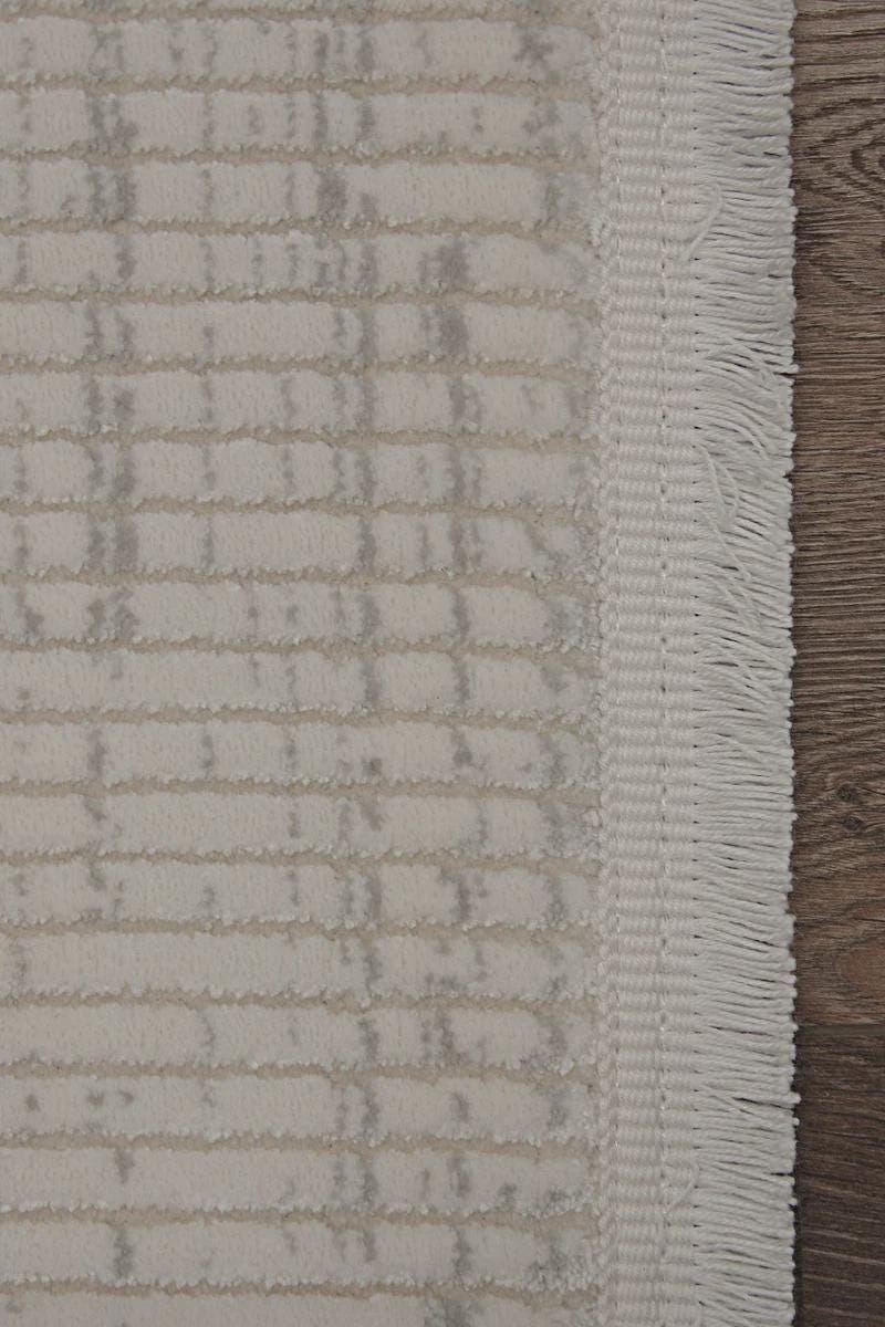 Modern Distressed Area Rug – Marsala Cream Textured Floor Carpet (Customizable Size)