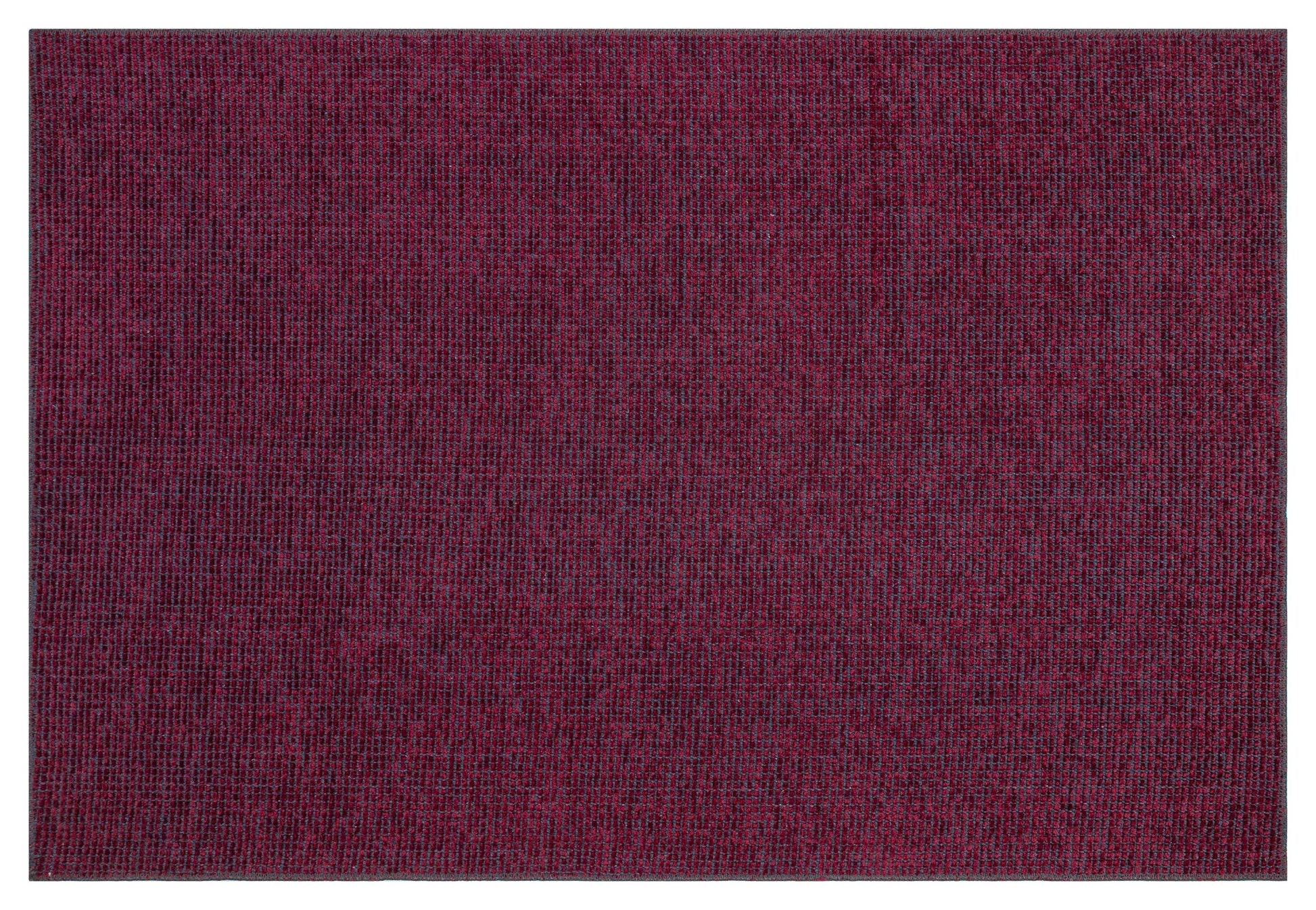 Red Cotton Turkish Rug, Modern Washable Carpet