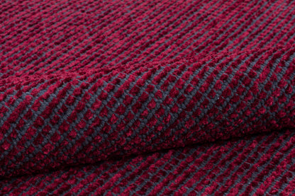 Red Cotton Turkish Rug, Modern Washable Carpet