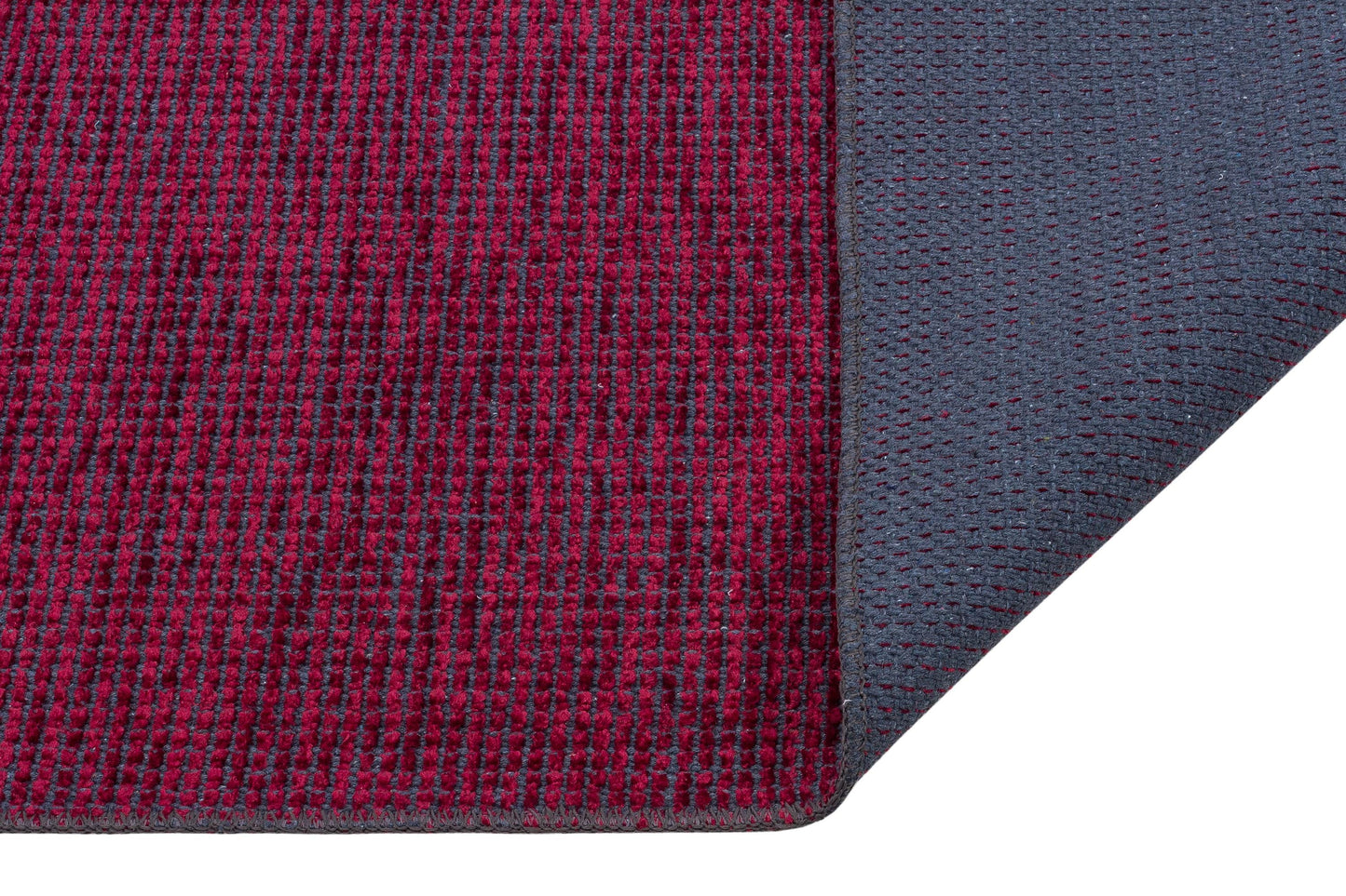 Red Cotton Turkish Rug, Modern Washable Carpet