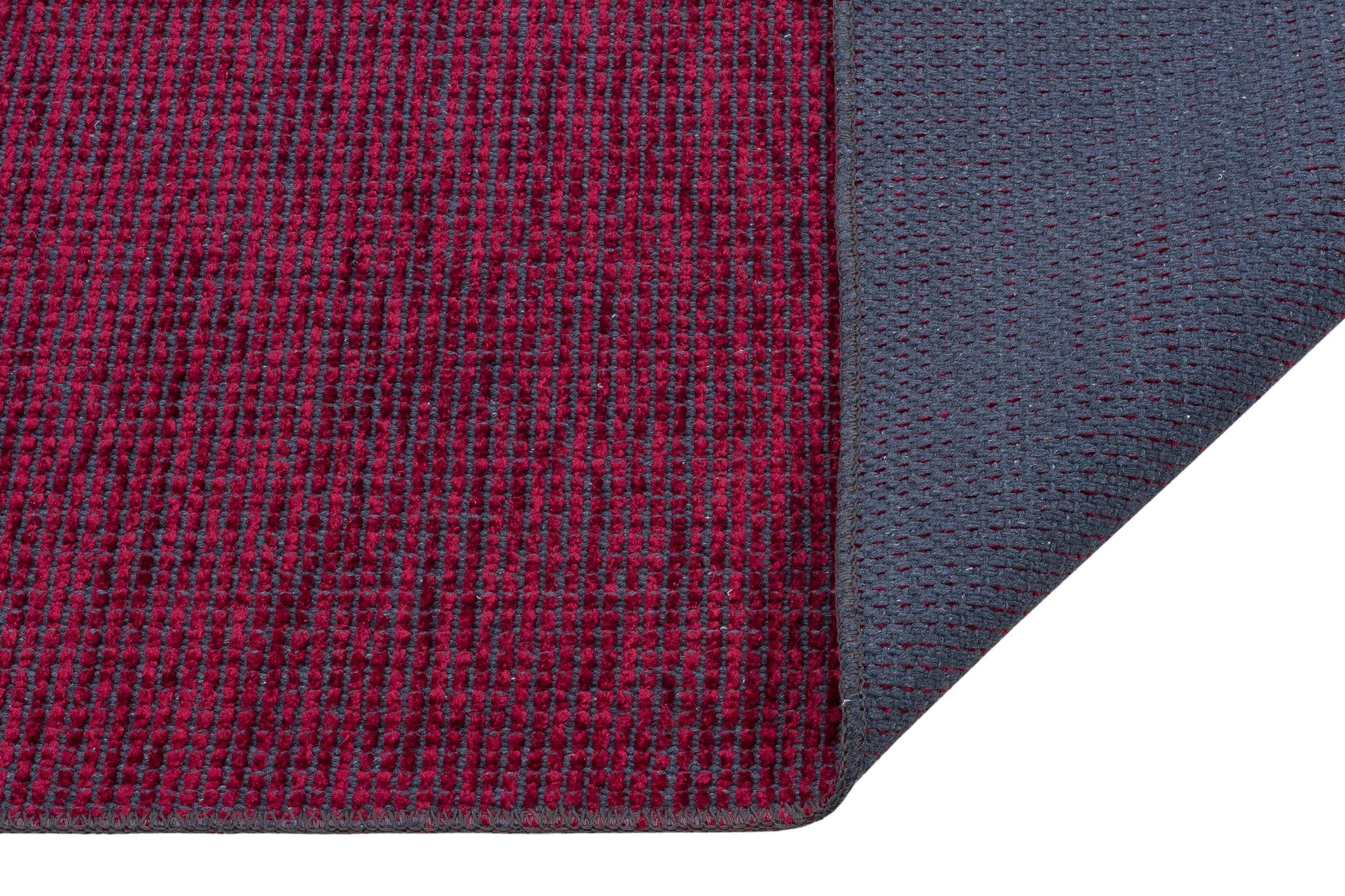 Red Cotton Turkish Rug, Modern Washable Carpet