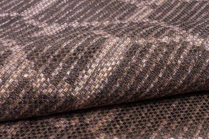 Distressed Bronze Boho Area Rug, Washable Vintage Farmhouse Carpet
