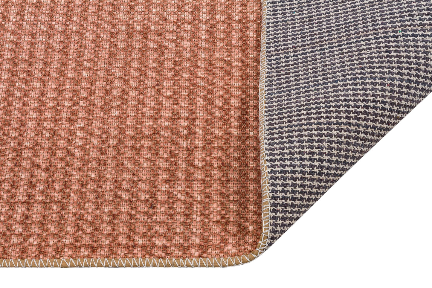 Distressed Bronze Boho Area Rug, Washable Vintage Farmhouse Carpet