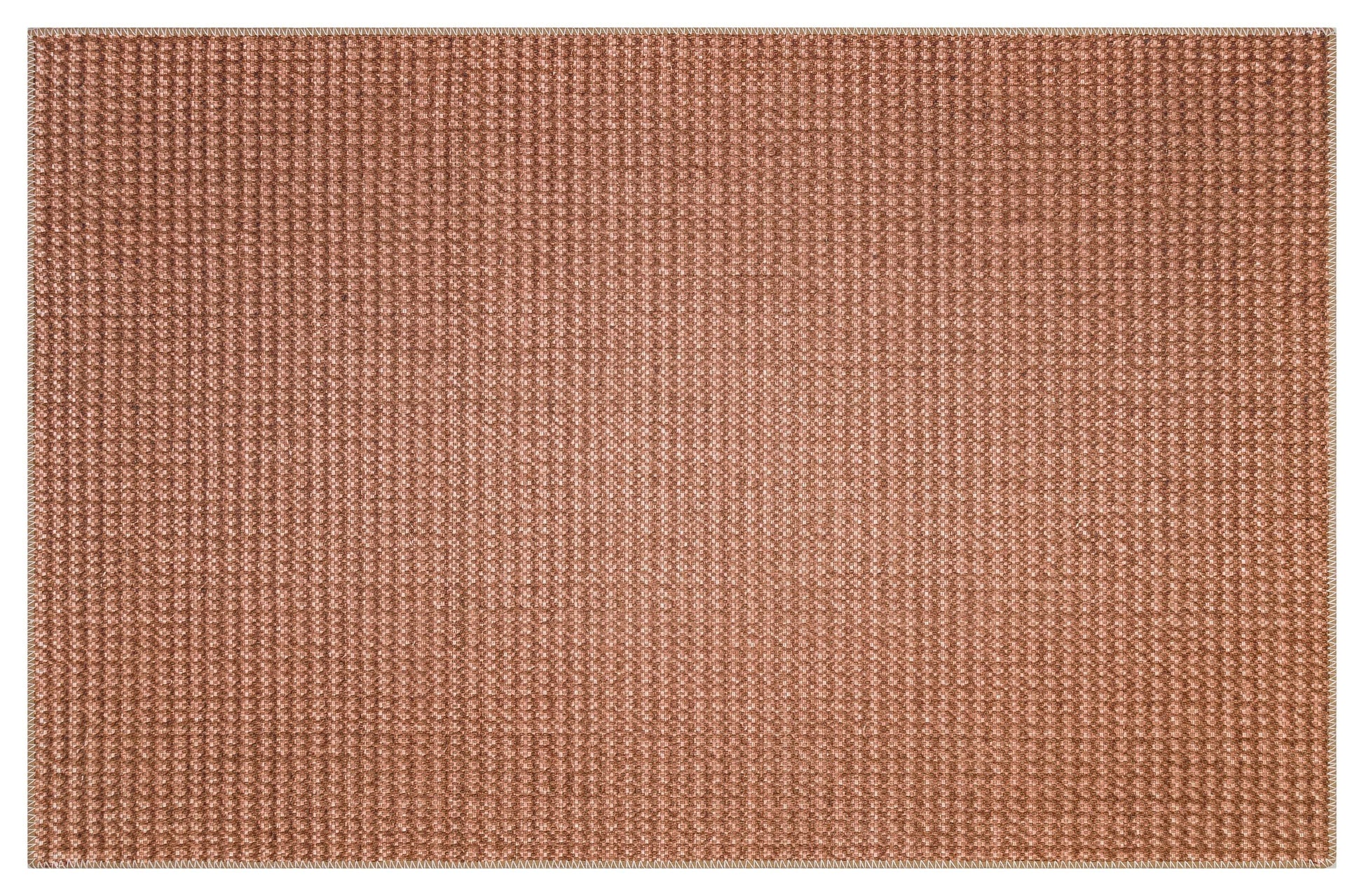 Distressed Bronze Boho Area Rug, Washable Vintage Farmhouse Carpet