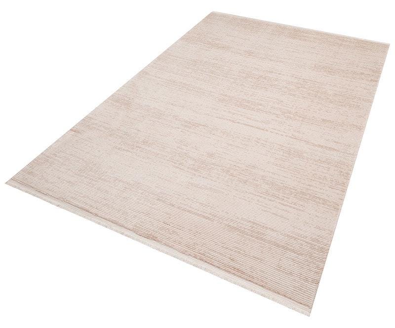 Modern Abstract Runner, Cream Beige Hallway Runner, Low Pile Washable Rug