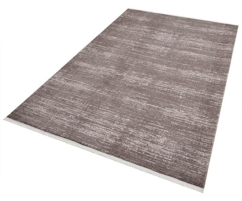 Modern Abstract Runner, Distressed Brown Hallway Runner, Washable Narrow Rug