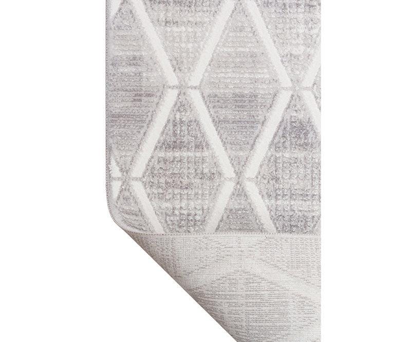 Modern Abstract Runner Rug, Distressed Cream Beige Hallway, Washable Low Pile Fringe