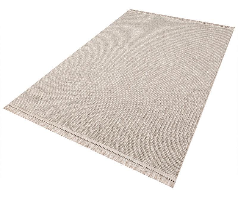 Custom Textured Runner Rug, Neutral Boho Hallway Area Rug, Hand-Woven Fringe Entryway Decor
