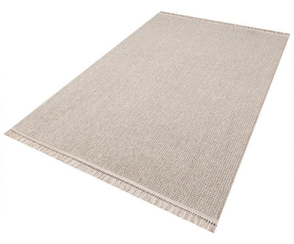 Custom Textured Runner Rug, Neutral Boho Hallway Area Rug, Hand-Woven Fringe Entryway Decor
