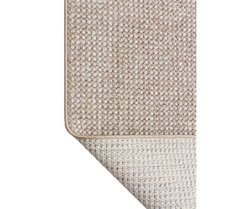 Custom Textured Runner Rug, Neutral Boho Hallway Area Rug, Hand-Woven Fringe Entryway Decor