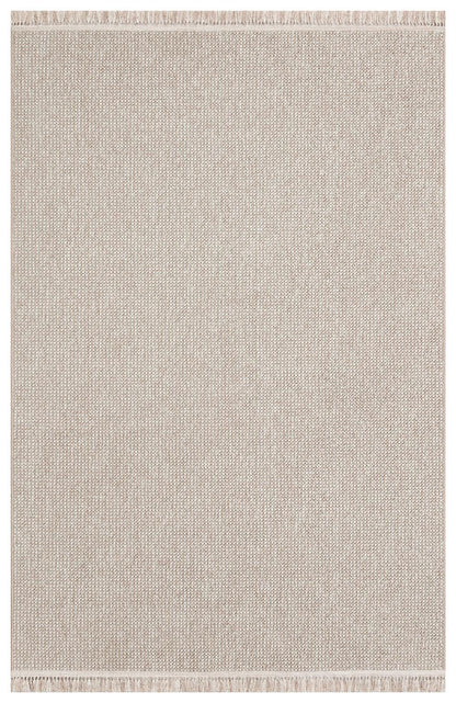 Custom Textured Runner Rug, Neutral Boho Hallway Area Rug, Hand-Woven Fringe Entryway Decor
