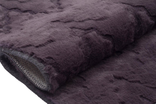 Gray Soft Fur Rug: Soft Washable Plush Carpet
