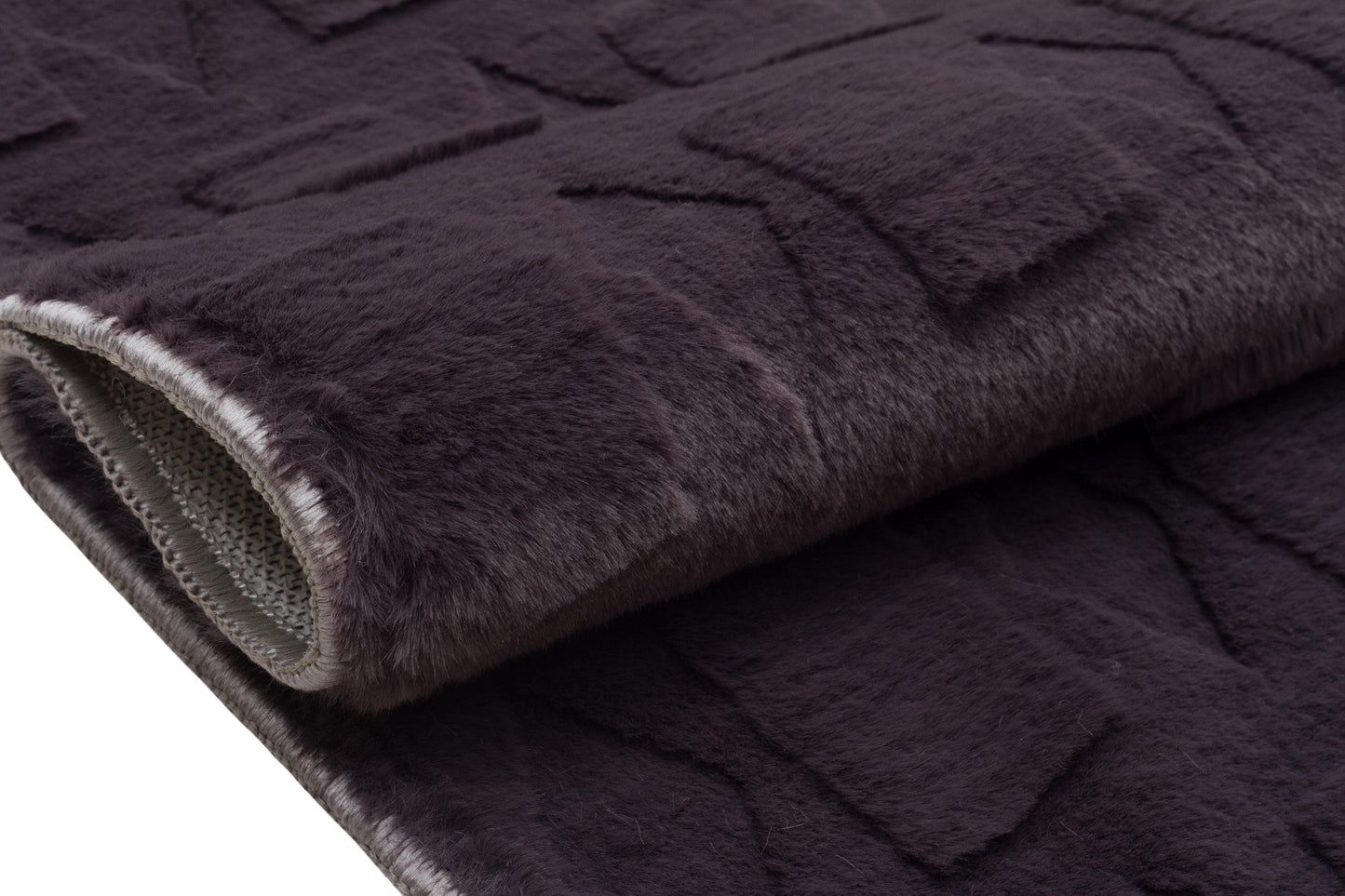 Gray Soft Fur Rug: Soft Washable Plush Carpet
