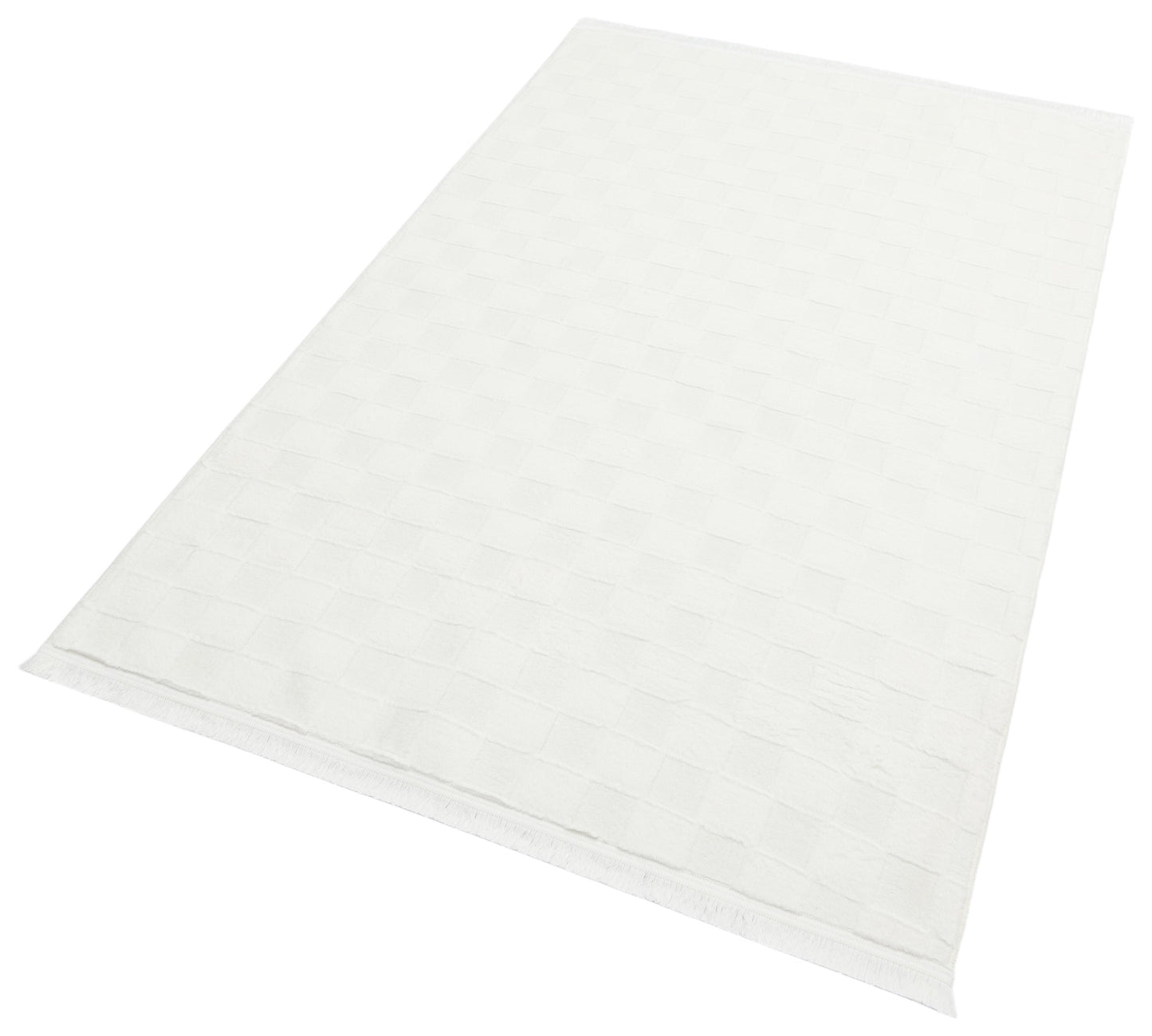 Cream Soft Fur Rug: Soft Washable Plush Carpet