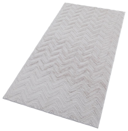 Silver Soft Fur Rug: Soft Washable Plush Carpet