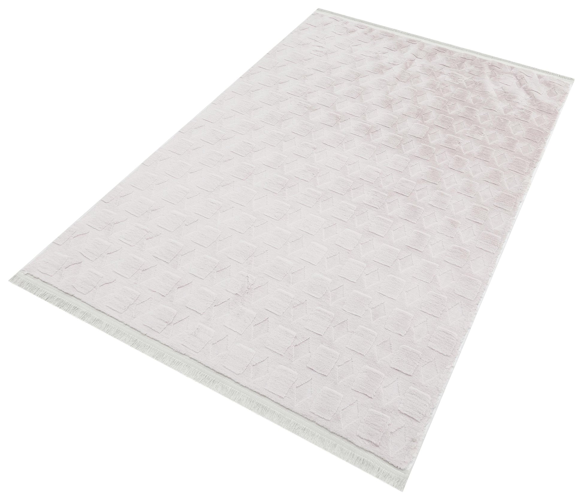 Silver Soft Fur Rug: Soft Washable Plush Carpet