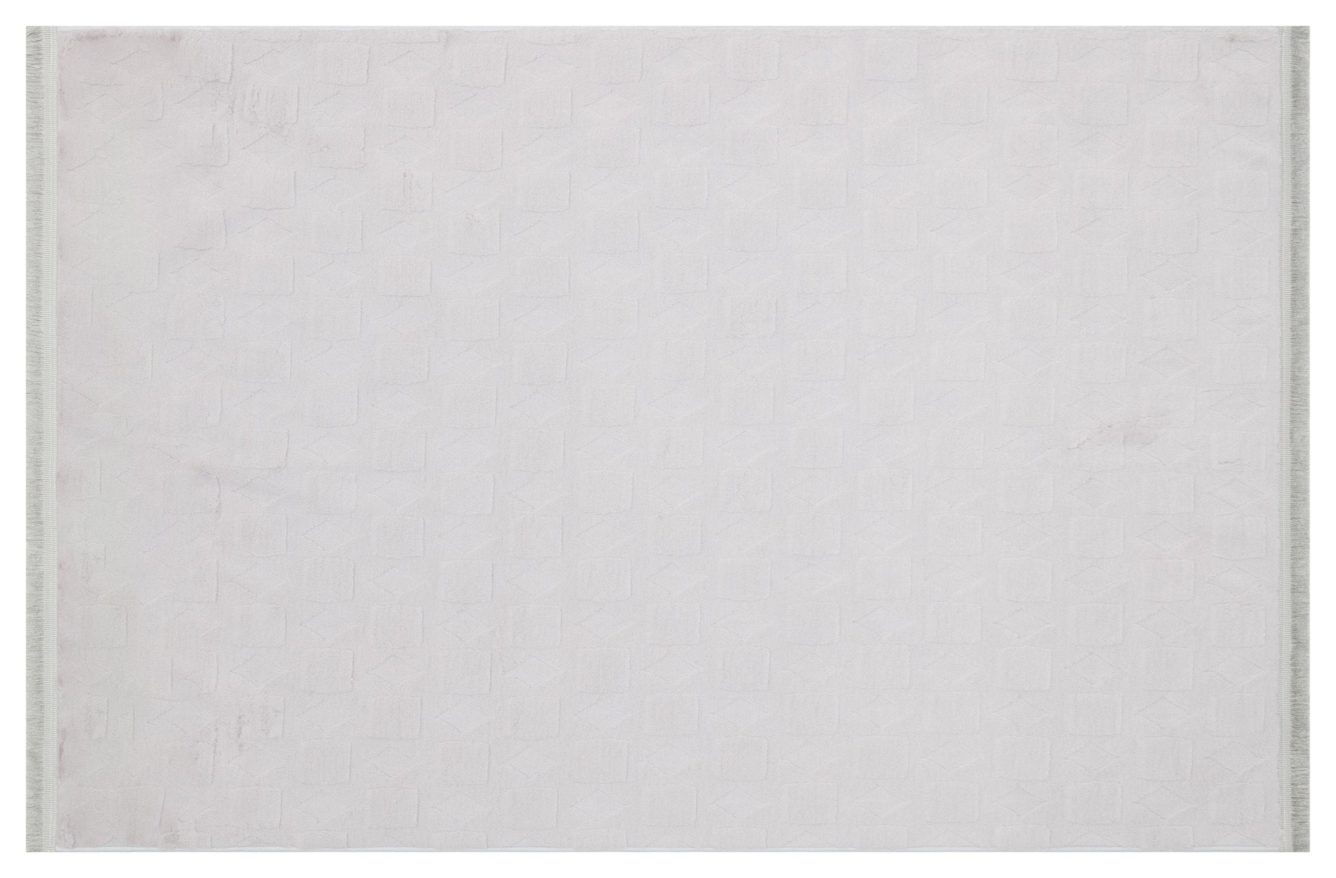 Silver Soft Fur Rug: Soft Washable Plush Carpet