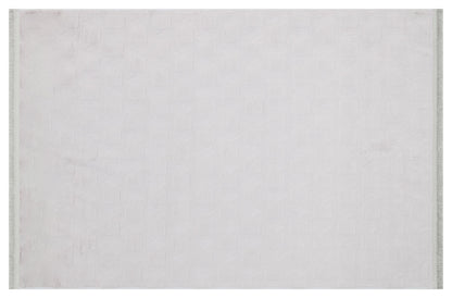 Silver Soft Fur Rug: Soft Washable Plush Carpet