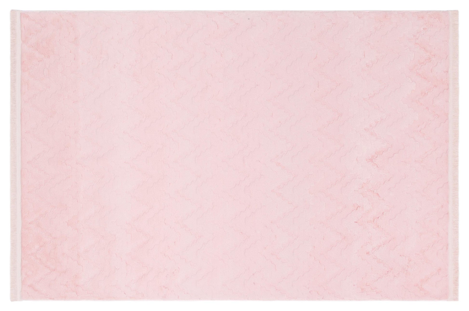Pink Soft Fur Rug: Soft Washable Plush Carpet