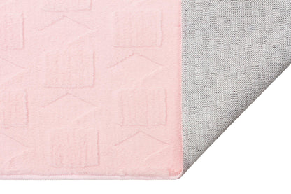 Pink Soft Fur Rug: Soft Washable Plush Carpet